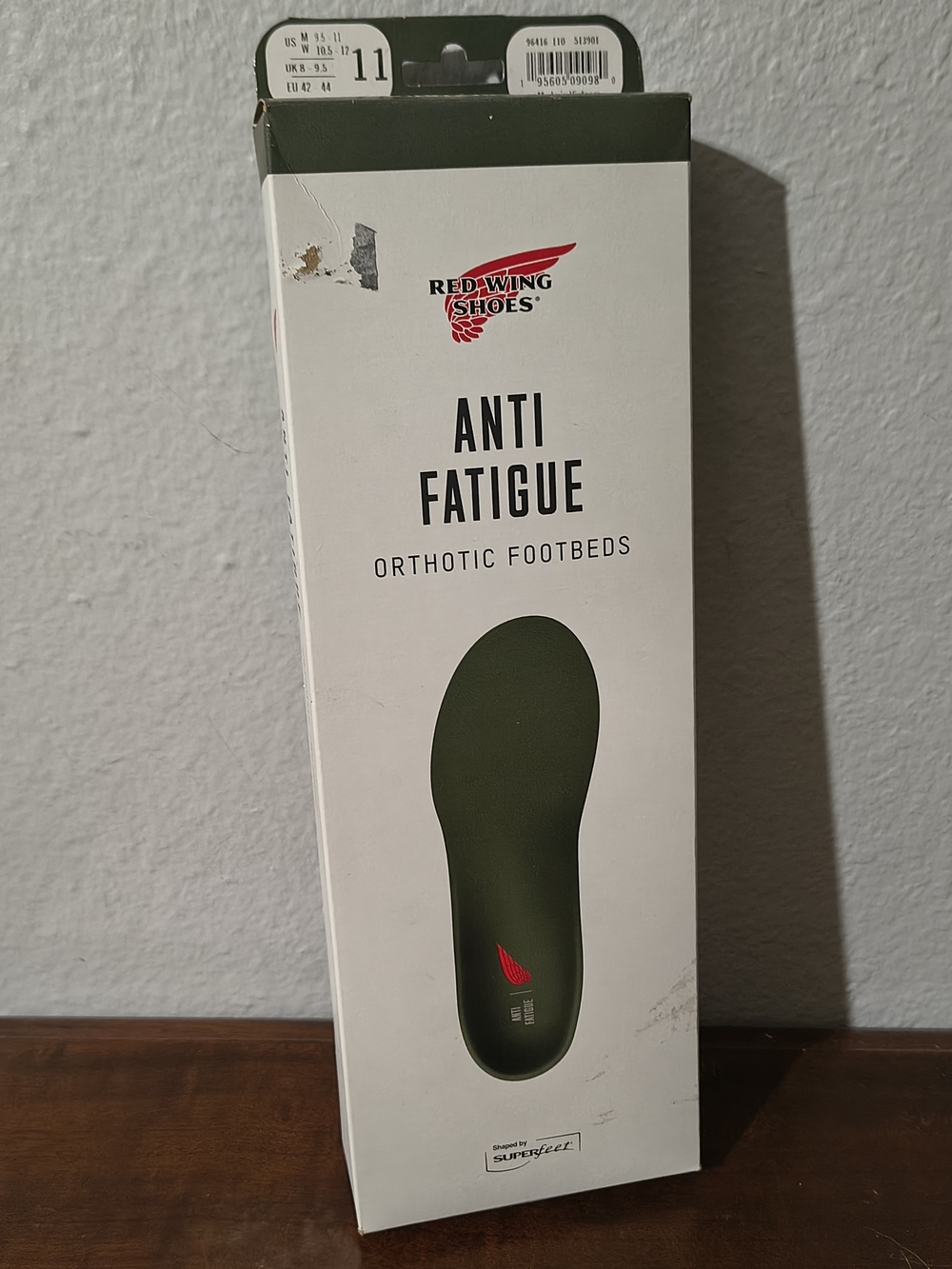 Red Wing Shoes Anti-Fatigue Orthotic Footbeds Insoles Memory Foam Size 9.5-11